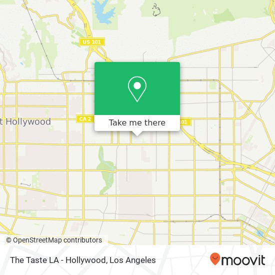 Mapa de The Taste LA - Hollywood