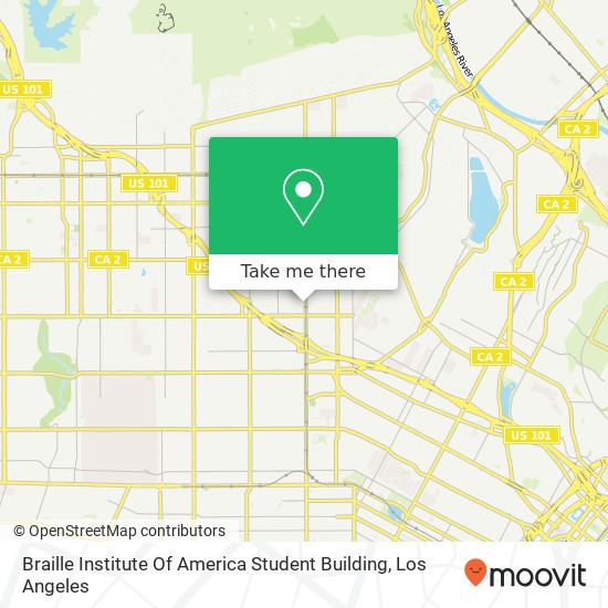 Mapa de Braille Institute Of America Student Building