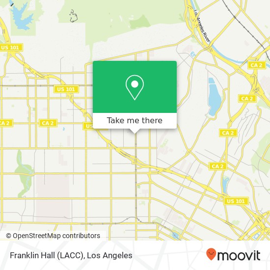 Franklin Hall (LACC) map