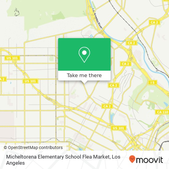 Mapa de Micheltorena Elementary School Flea Market