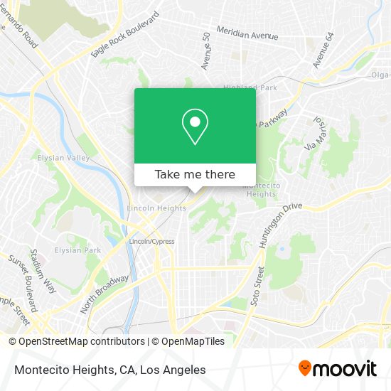 Montecito Heights, CA map