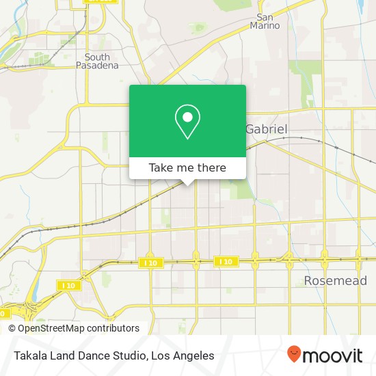 Mapa de Takala Land Dance Studio