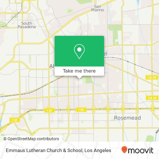 Mapa de Emmaus Lutheran Church & School