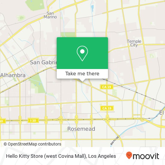 Hello Kitty Store (west Covina Mall) map