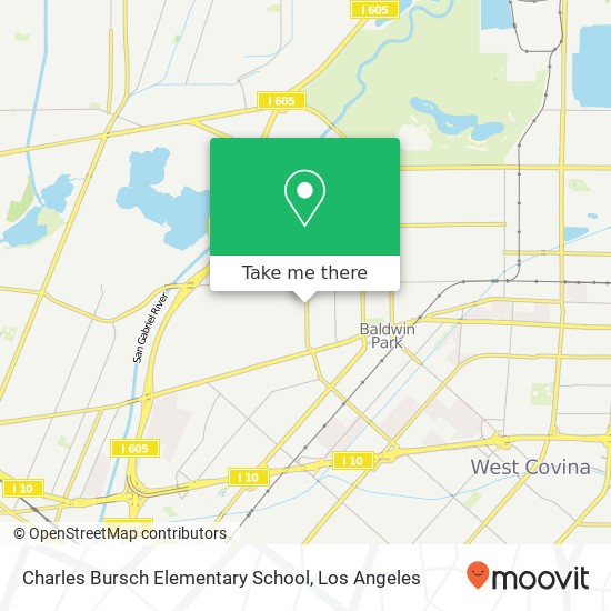 Mapa de Charles Bursch Elementary School