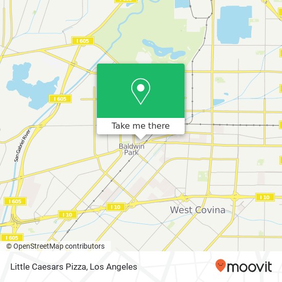 Mapa de Little Caesars Pizza