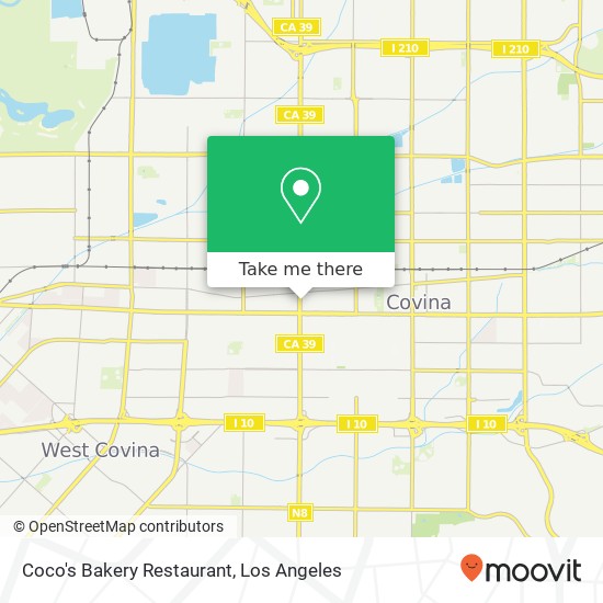 Coco's Bakery Restaurant map