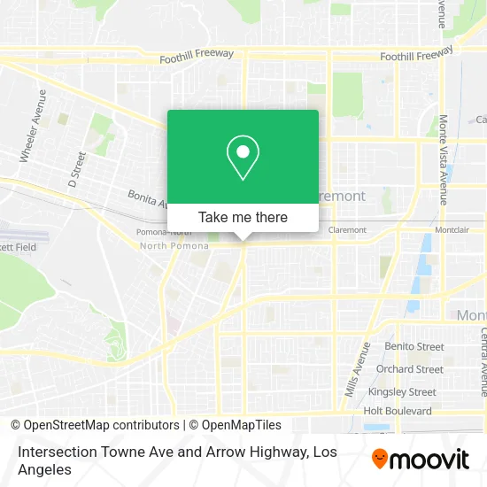 Mapa de Intersection Towne Ave and Arrow Highway