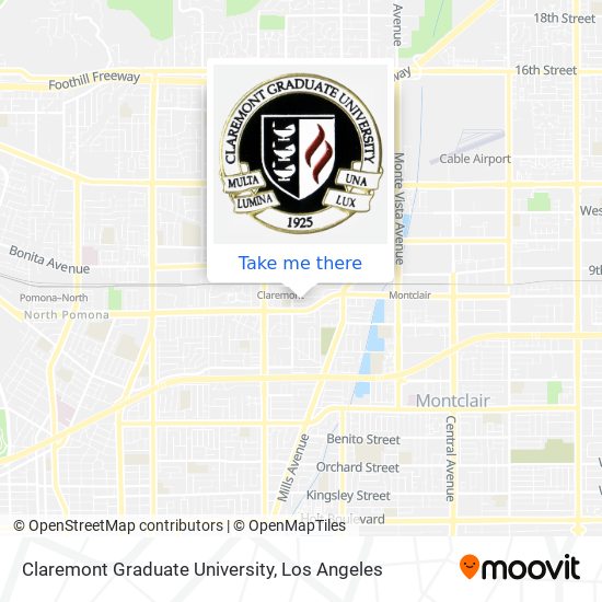 Mapa de Claremont Graduate University