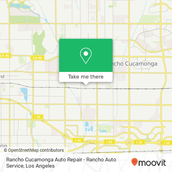 Rancho Cucamonga Auto Repair - Rancho Auto Service map
