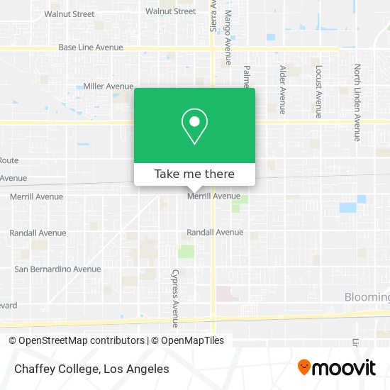 Chaffey College map