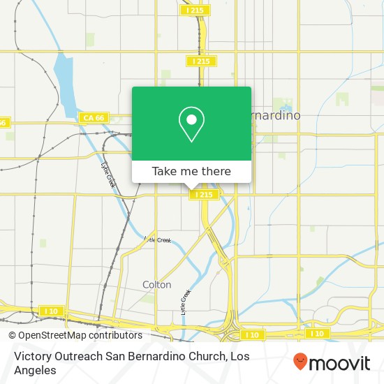 Victory Outreach San Bernardino Church map