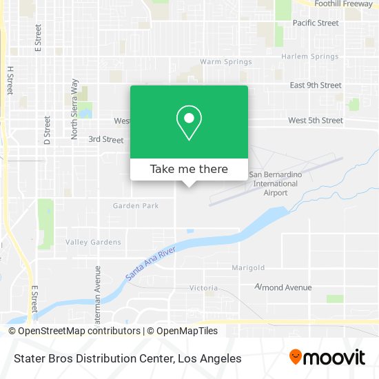 Stater Bros Distribution Center map