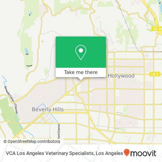 Mapa de VCA Los Angeles Veterinary Specialists