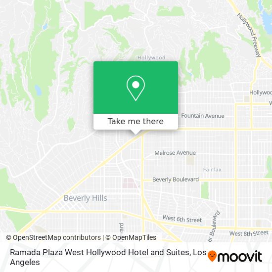 desinfectante hipótesis detrás Cómo llegar a Ramada Plaza West Hollywood Hotel and Suites en Autobús o  Metro?
