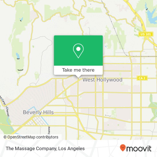 The Massage Company map