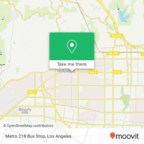 Mapa de Metro 218 Bus Stop