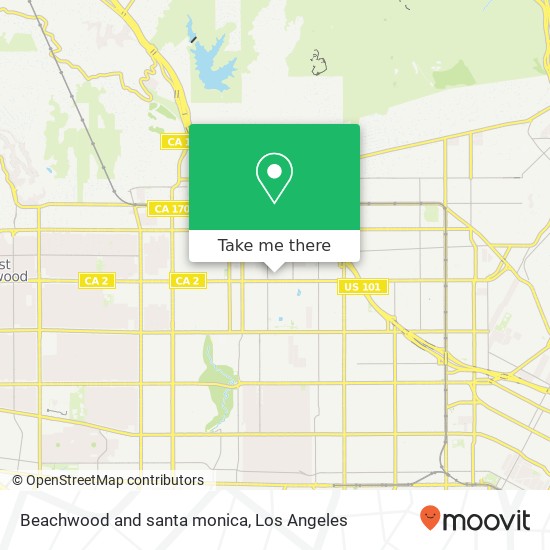 Mapa de Beachwood and santa monica