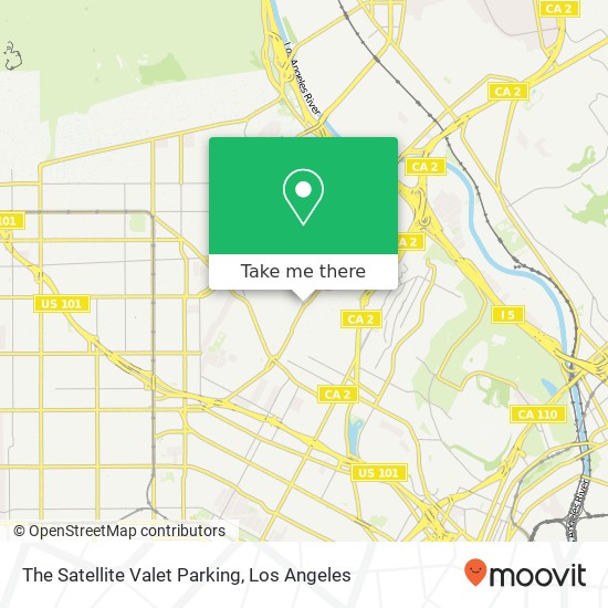The Satellite Valet Parking map