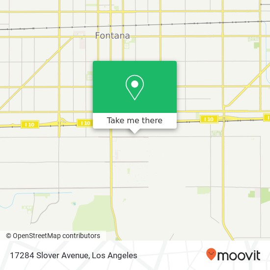 17284 Slover Avenue map