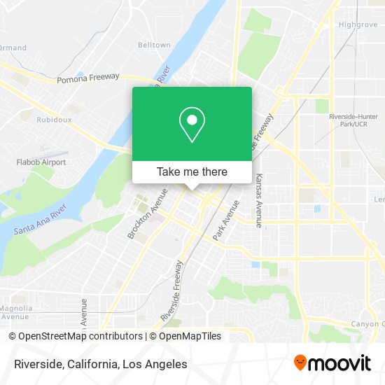 Mapa de Riverside, California