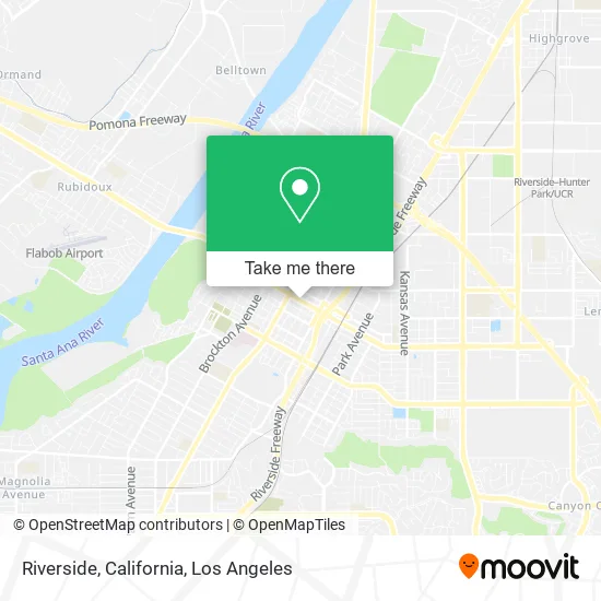 Mapa de Riverside, California