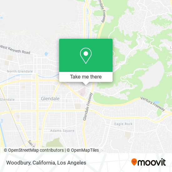 Woodbury, California map