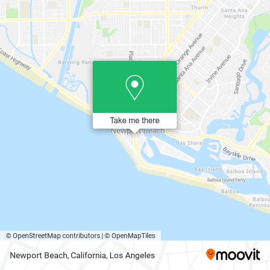 Newport Beach, California map