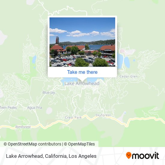 Lake Arrowhead, California map