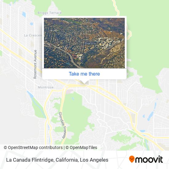 Mapa de La Canada Flintridge, California