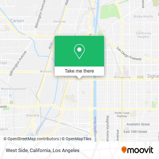Mapa de West Side, California