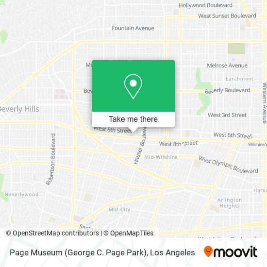 Page Museum (George C. Page Park) map