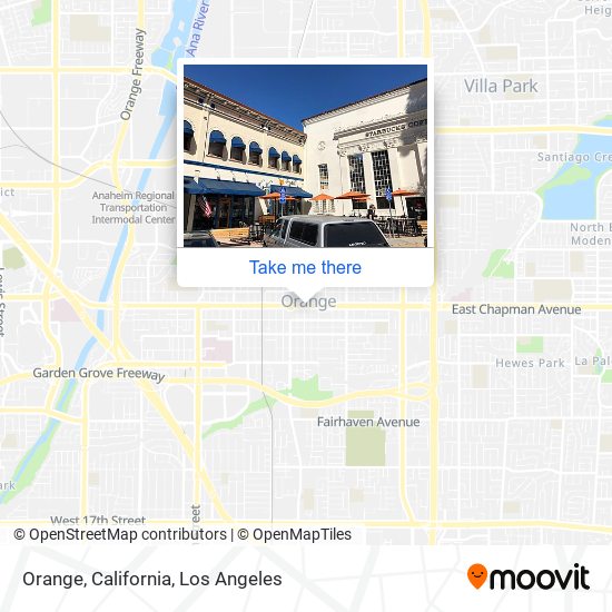 Mapa de Orange, California