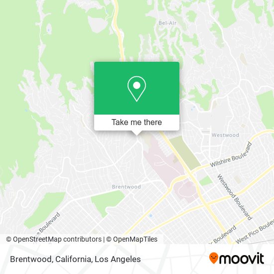 Mapa de Brentwood, California