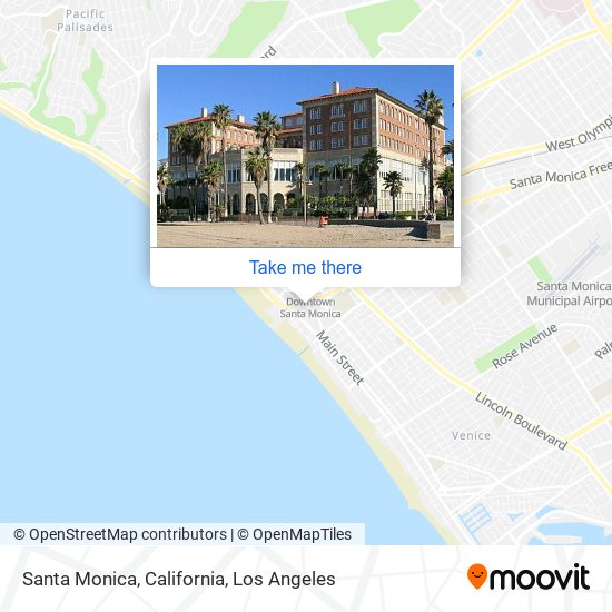 Santa Monica, California map