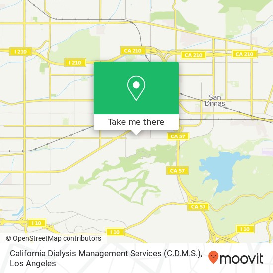 California Dialysis Management Services (C.D.M.S.) map