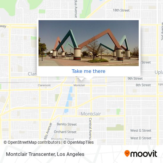 Montclair Transcenter map