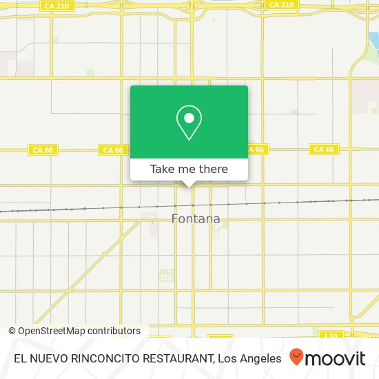 EL NUEVO RINCONCITO RESTAURANT map