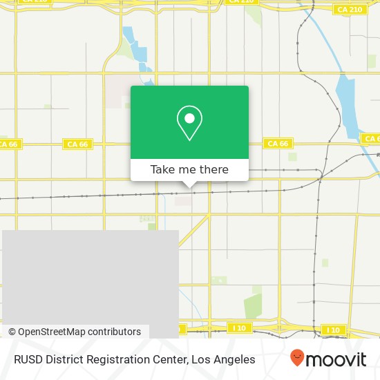 RUSD District Registration Center map