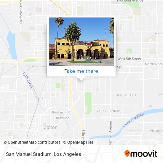 San Manuel Stadium map