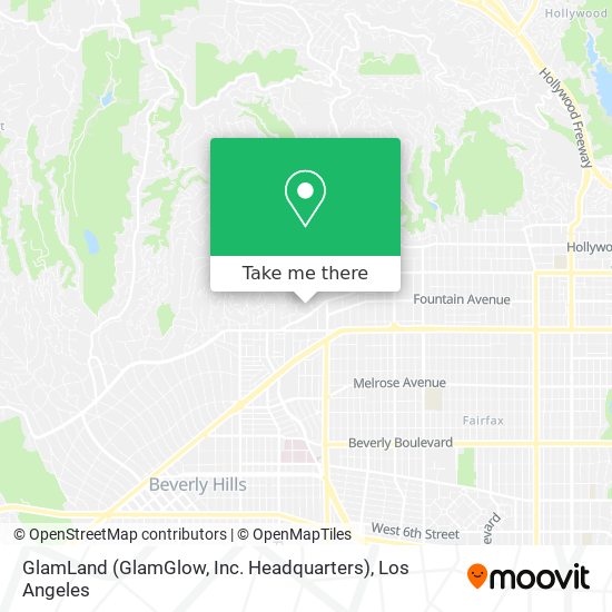 Mapa de GlamLand (GlamGlow, Inc. Headquarters)