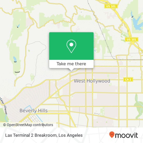 Lax Terminal 2 Breakroom map