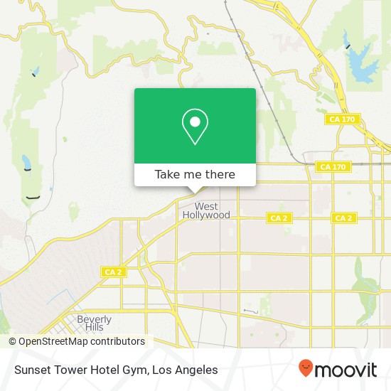 Mapa de Sunset Tower Hotel Gym