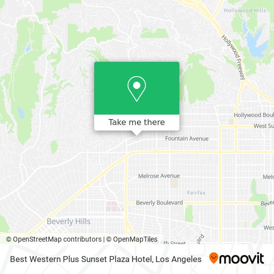 Mapa de Best Western Plus Sunset Plaza Hotel