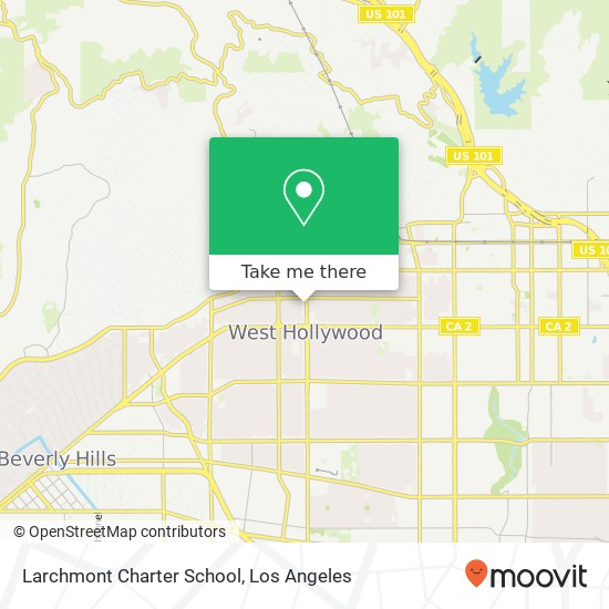 Mapa de Larchmont Charter School