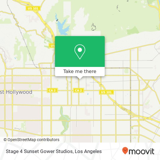 Stage 4 Sunset Gower Studios map
