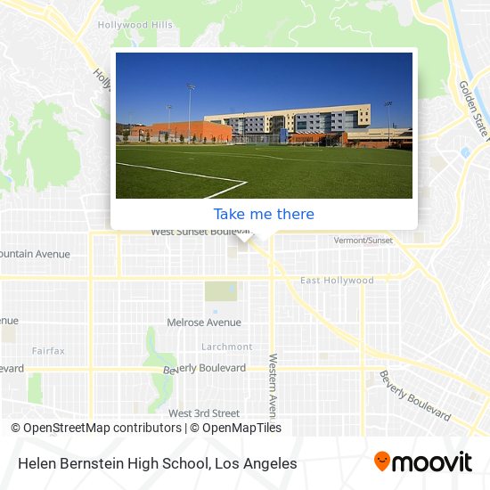 Mapa de Helen Bernstein High School
