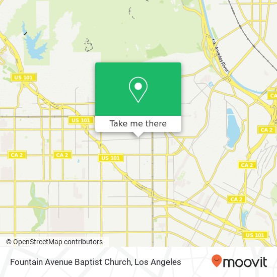 Mapa de Fountain Avenue Baptist Church