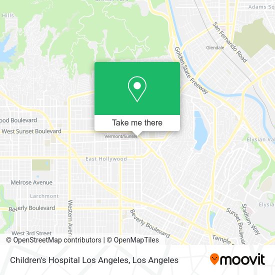 Children's Hospital Los Angeles map