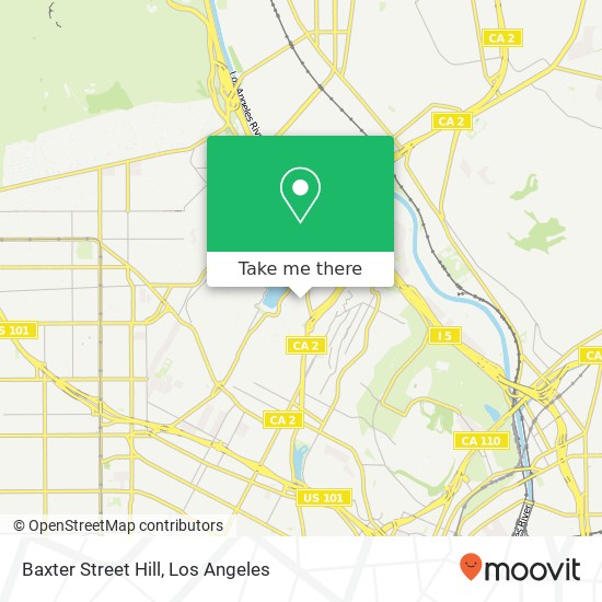Baxter Street Hill map